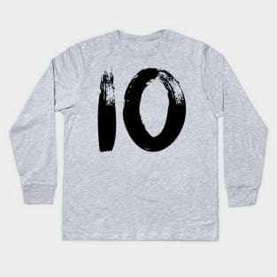 Number 10 Kids Long Sleeve T-Shirt